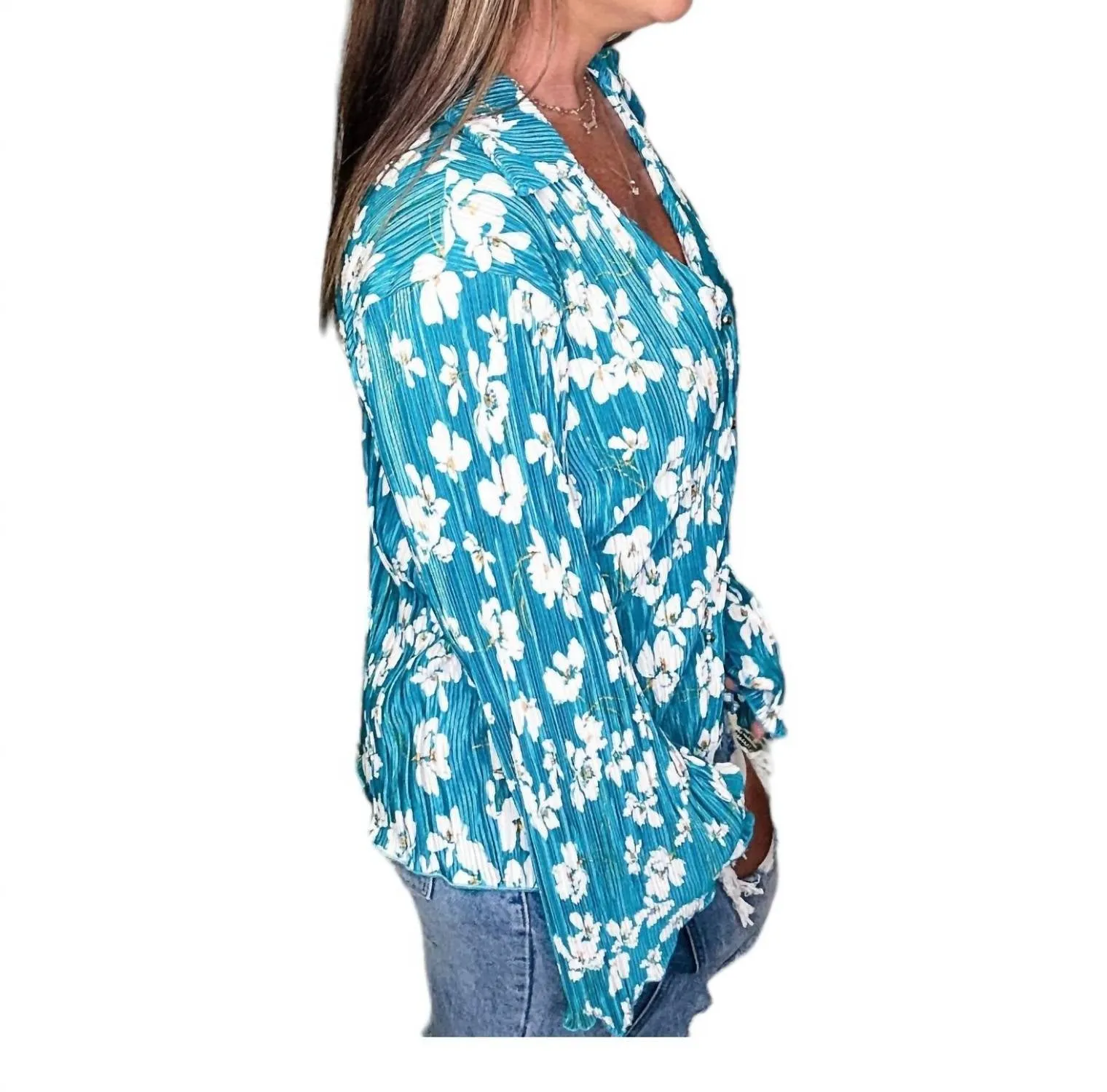 143 Story - Vintage Button Up Top