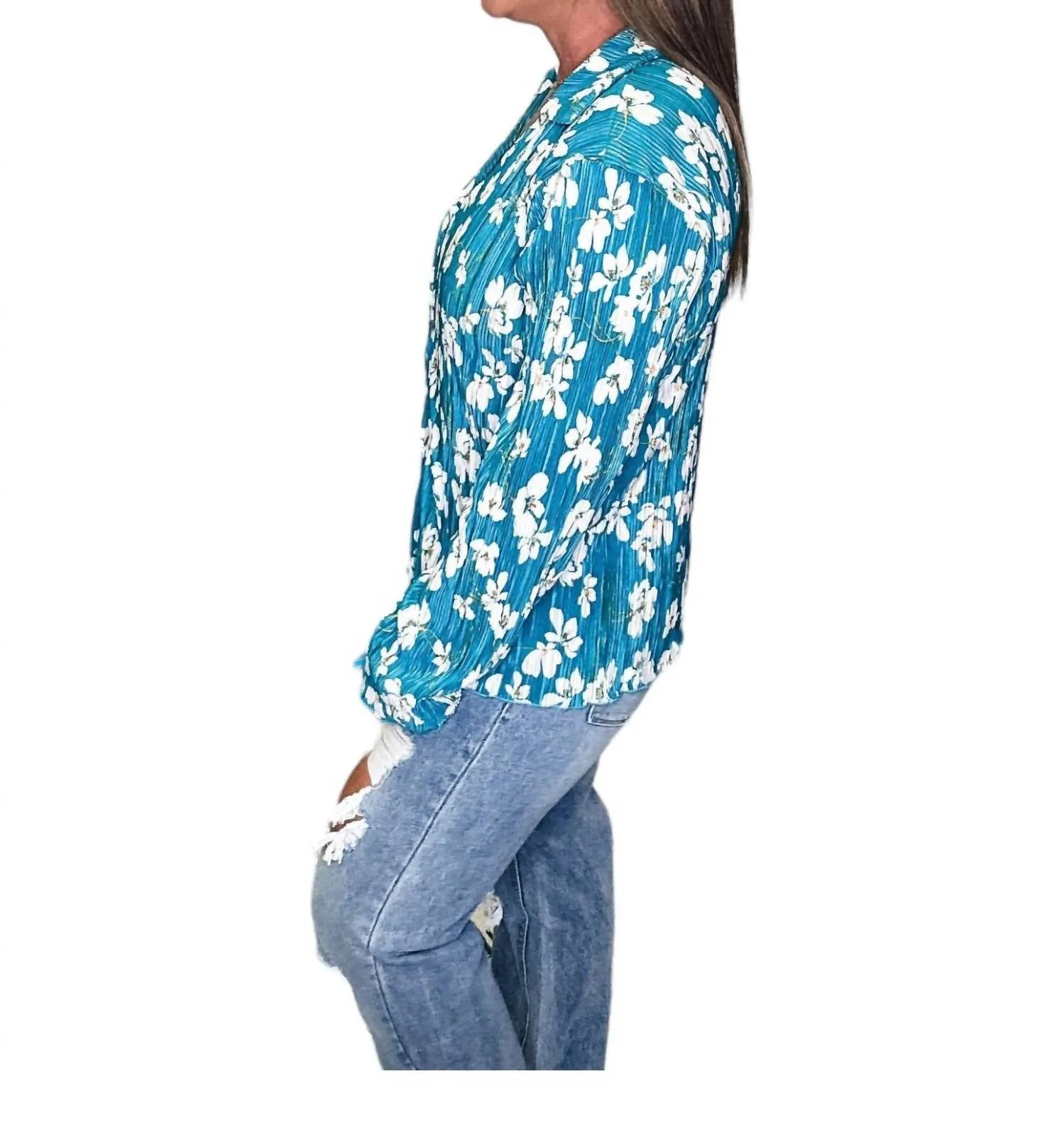 143 Story - Vintage Button Up Top