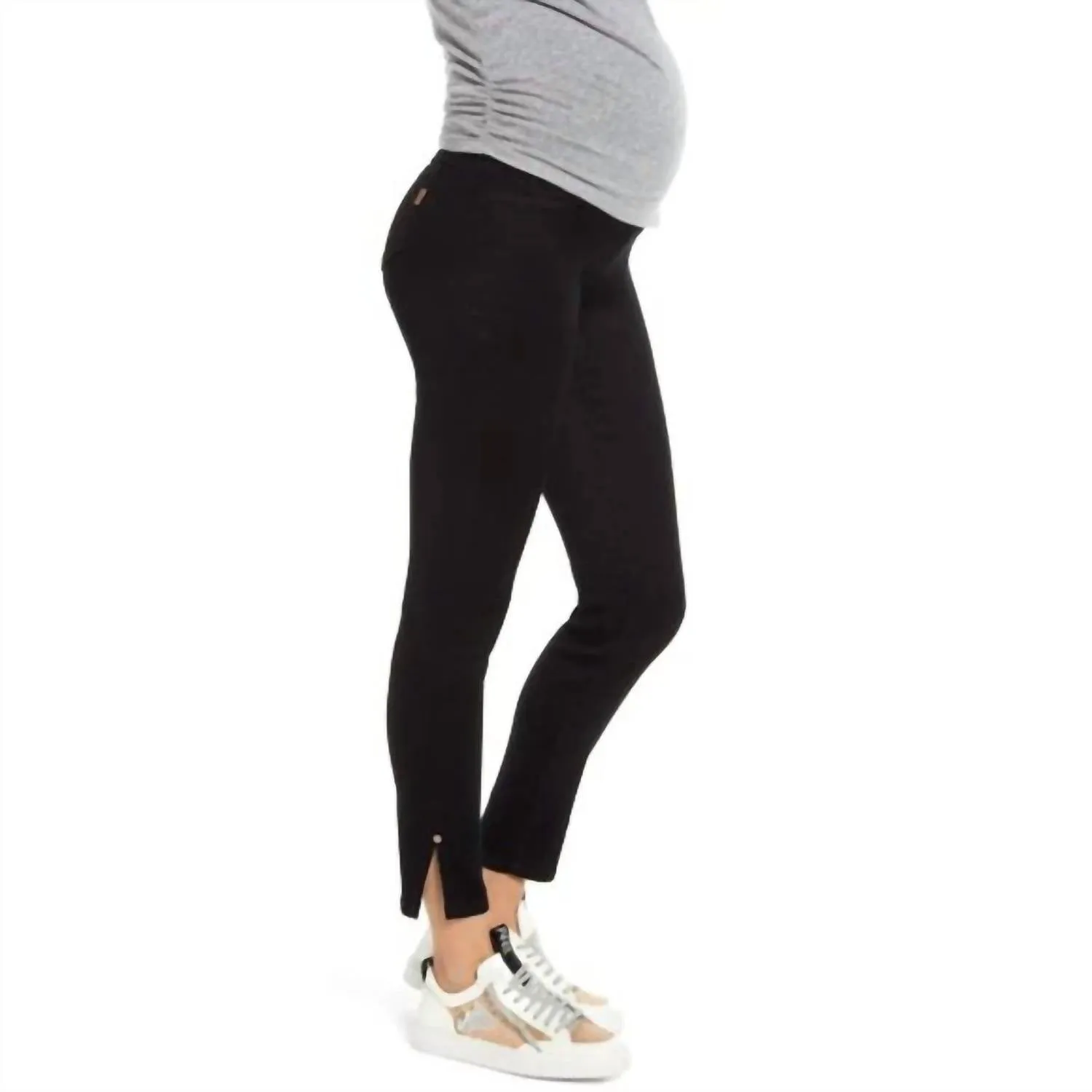 1822 Denim - Butter Ankle Slit Maternity Jeans