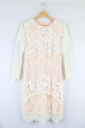 Alannah Hill White Lace Dress 12