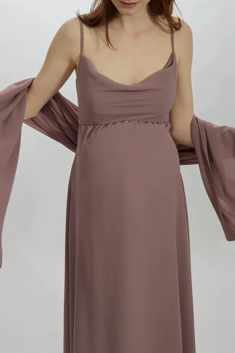 Amsale Frances Maternity - GB223F (Mauve 14)