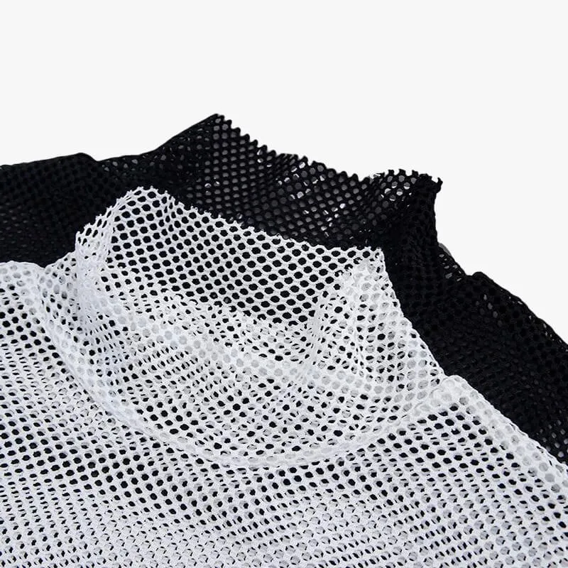 Fishnet Aesthetic Long Sleeve Top Plus Size