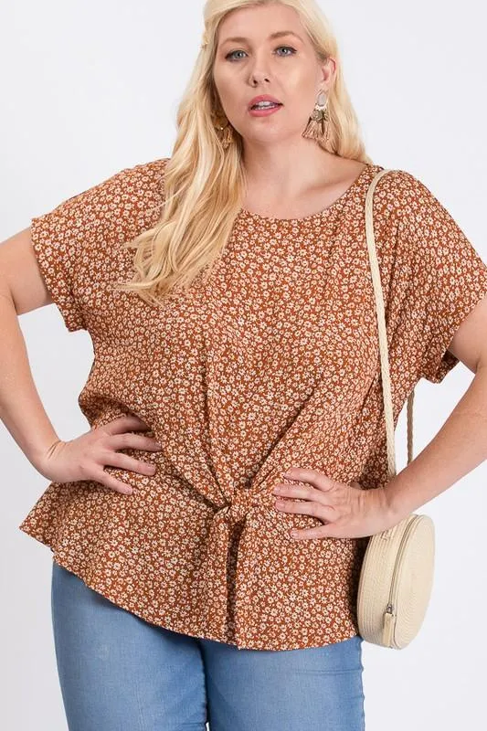 Flower-Printed Top