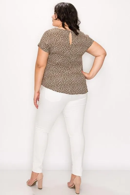 Flower-Printed Top