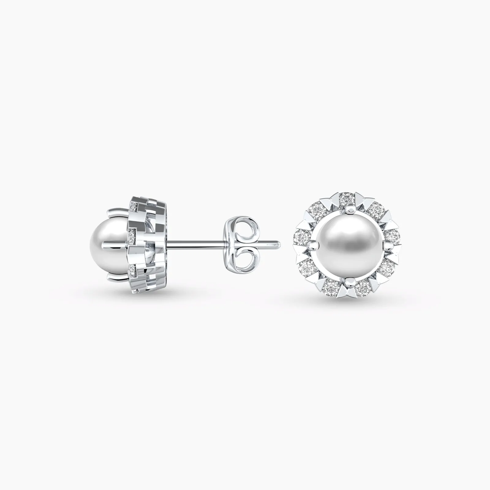 Luster Pearl with Diamonds