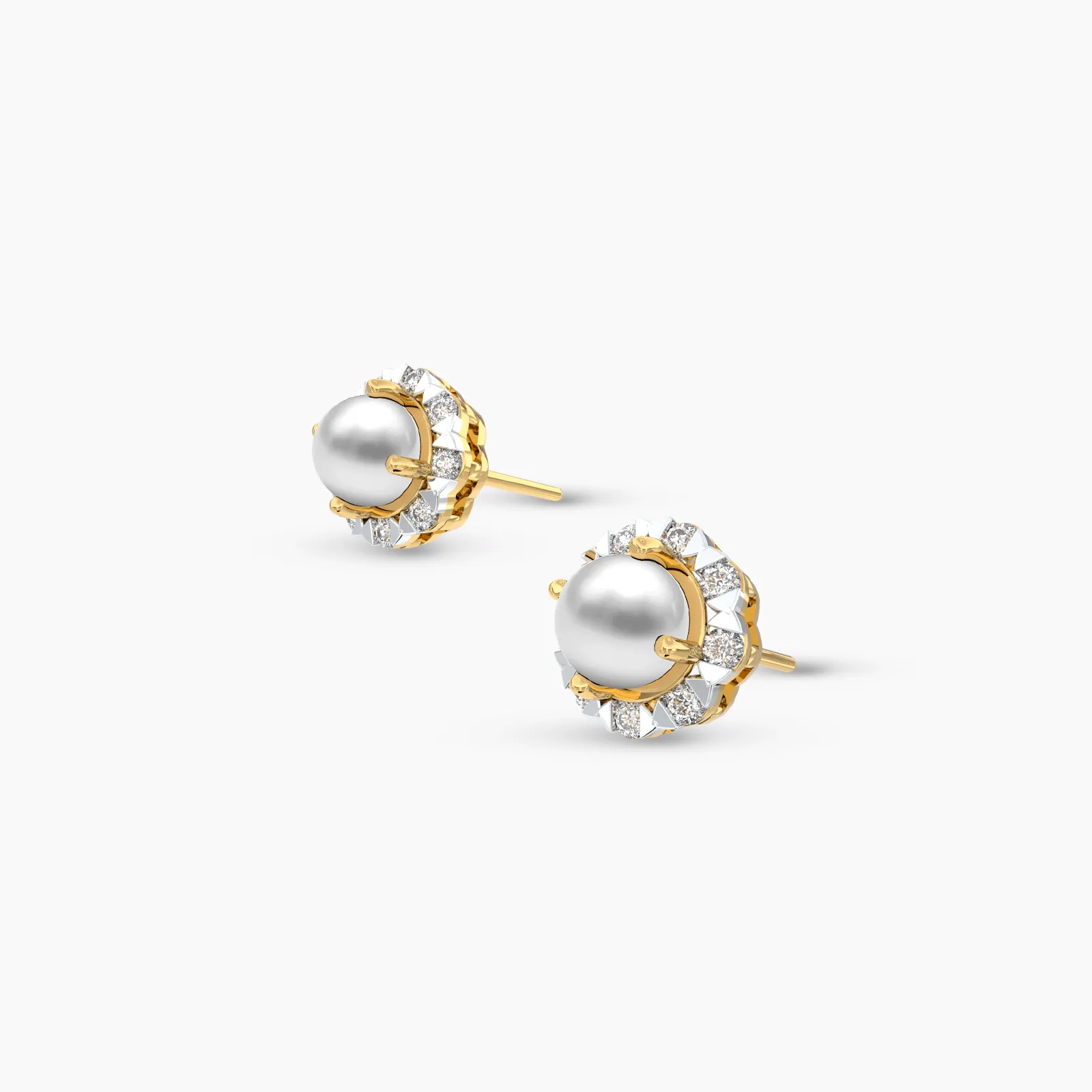 Luster Pearl with Diamonds
