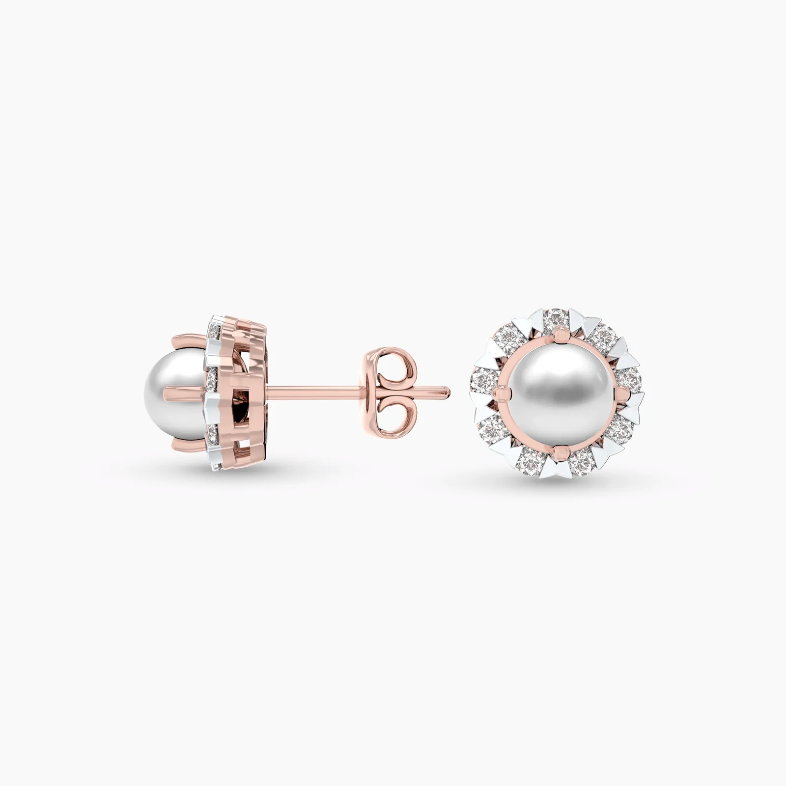 Luster Pearl with Diamonds