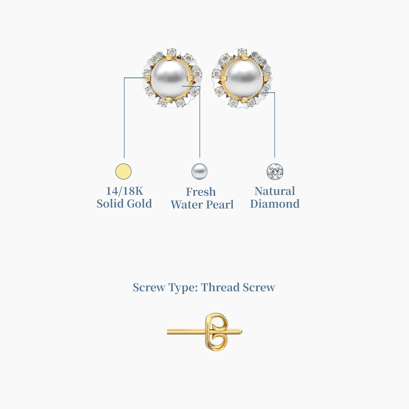 Luster Pearl with Diamonds