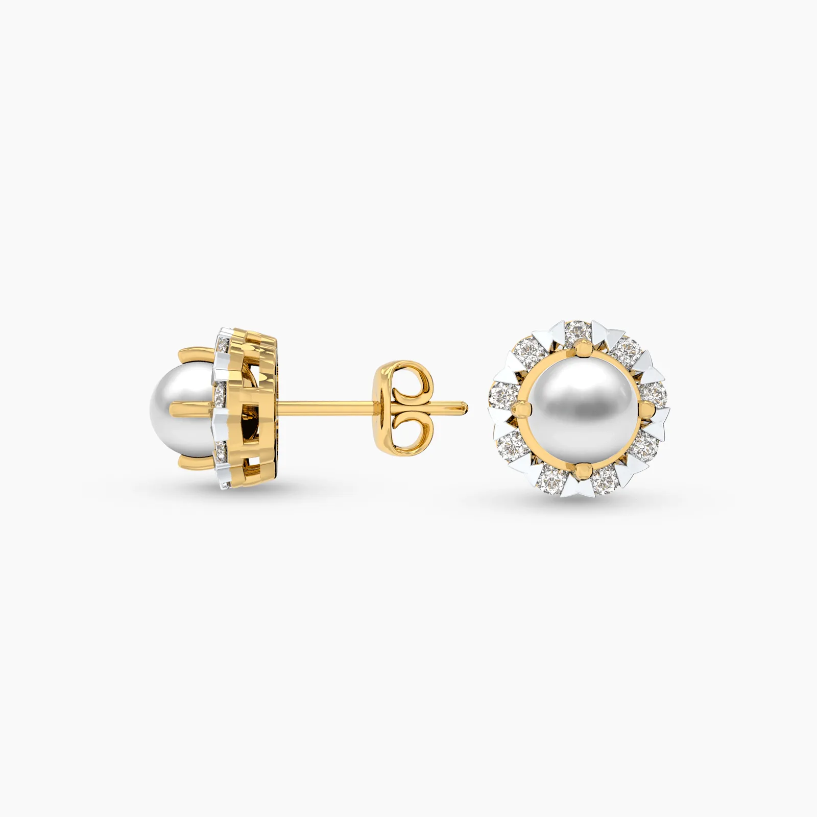Luster Pearl with Diamonds