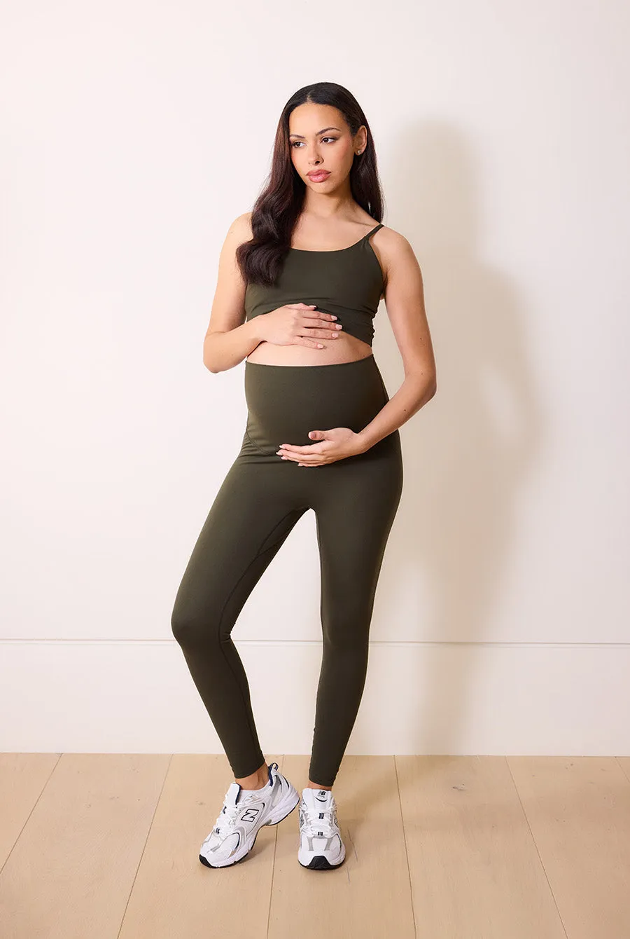 Maternity 24/7 Revitalise Leggings - Deep Olive