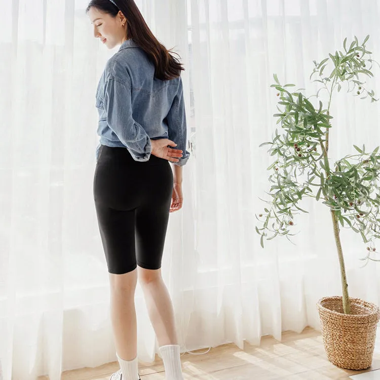 Maternity UV Protection Cooling Elastic Biker Shorts Leggings