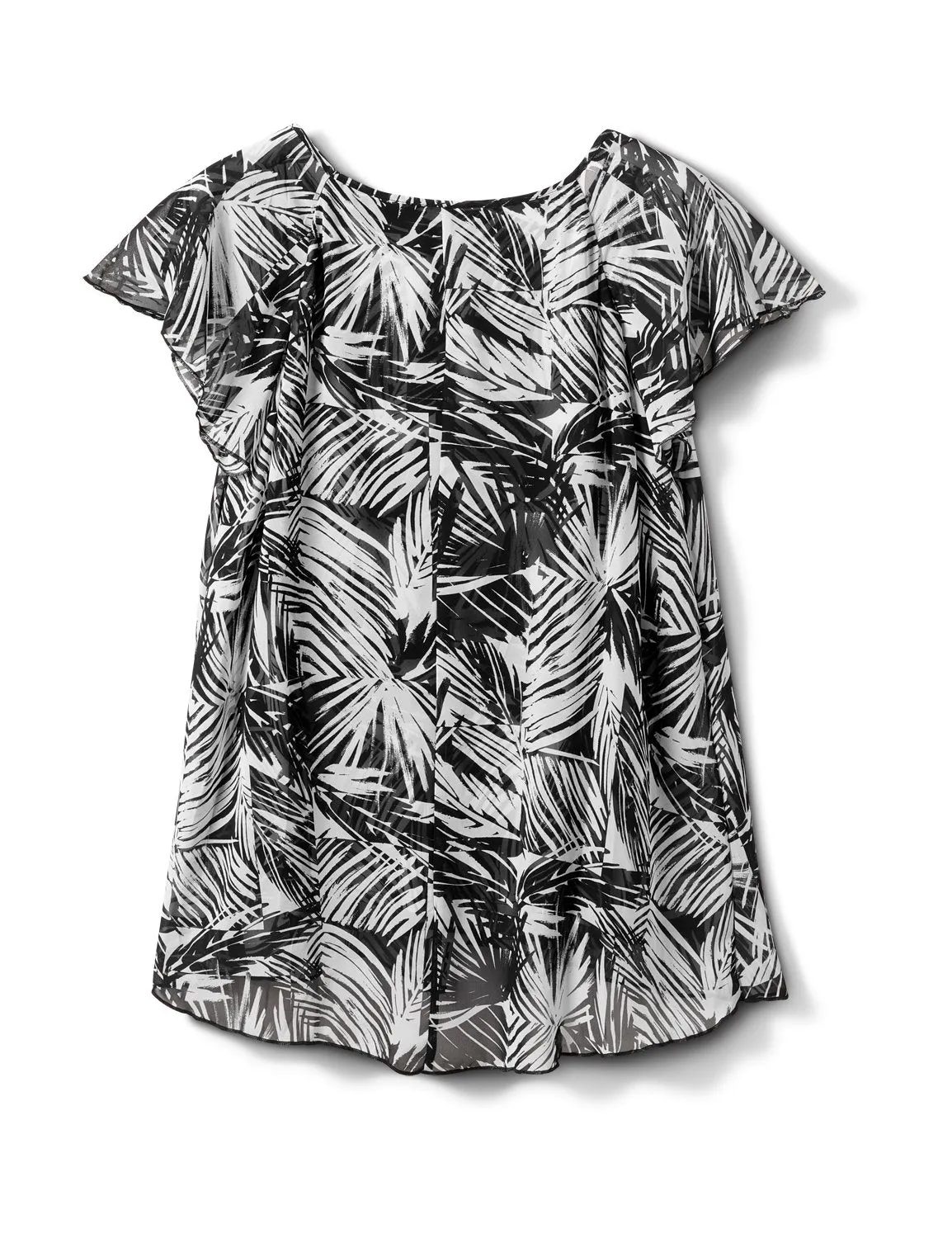 Palm Fly Away Print Top
