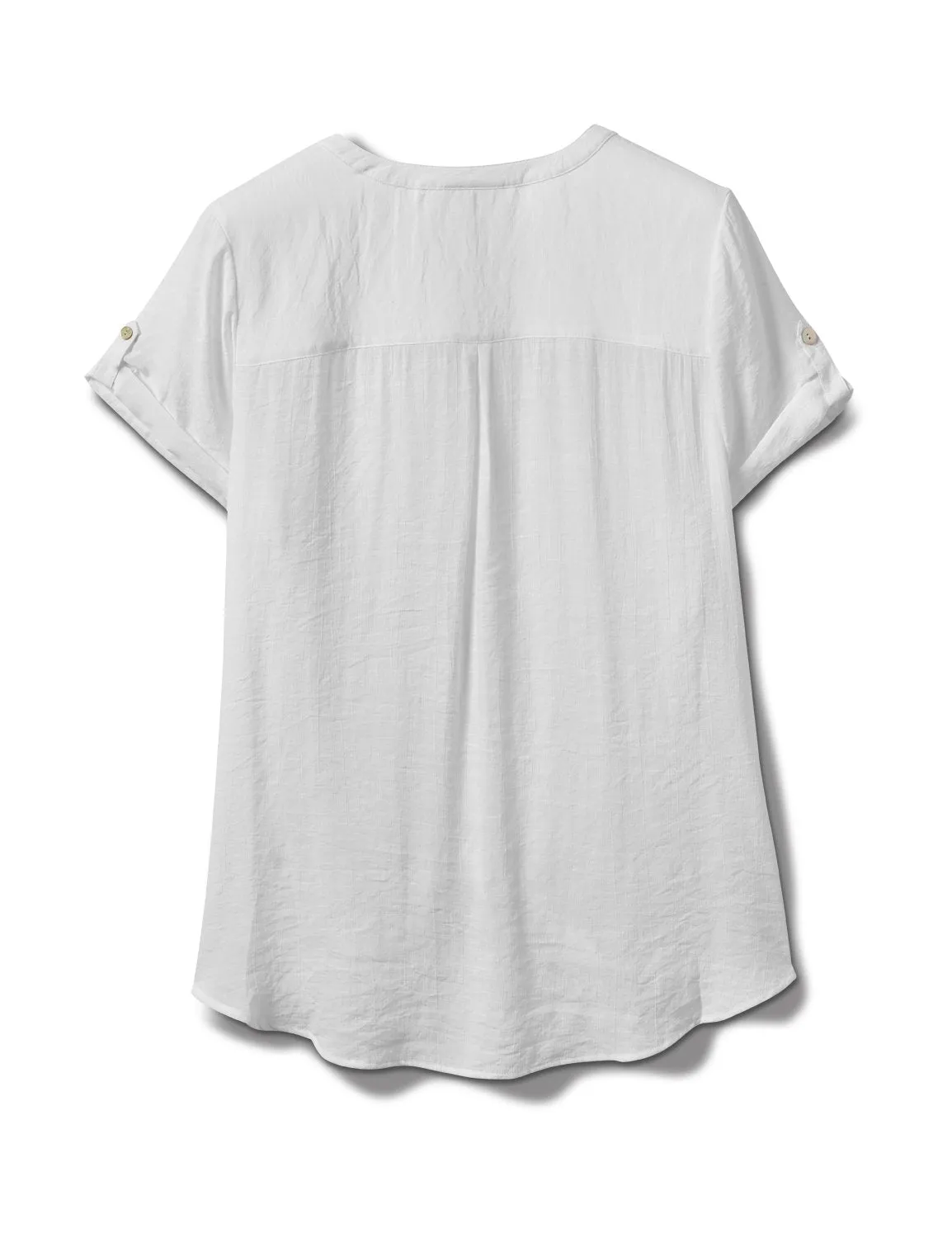 Pintuck Texture Button Front Shirt