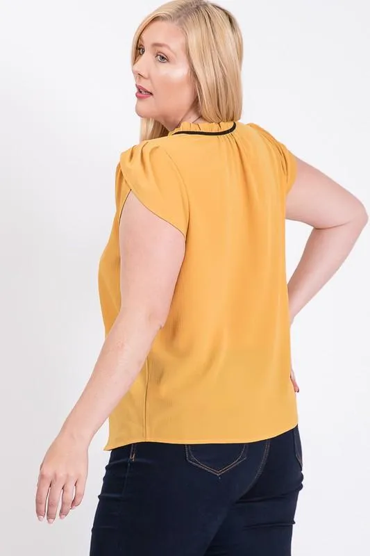 Pre-Order Classy Koshibo Ribbon Tie Top