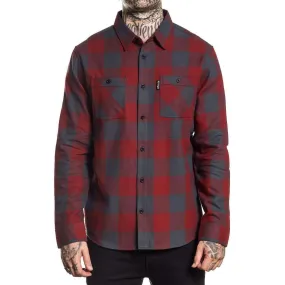 Red Checks Button Up Long Sleeve Shirt