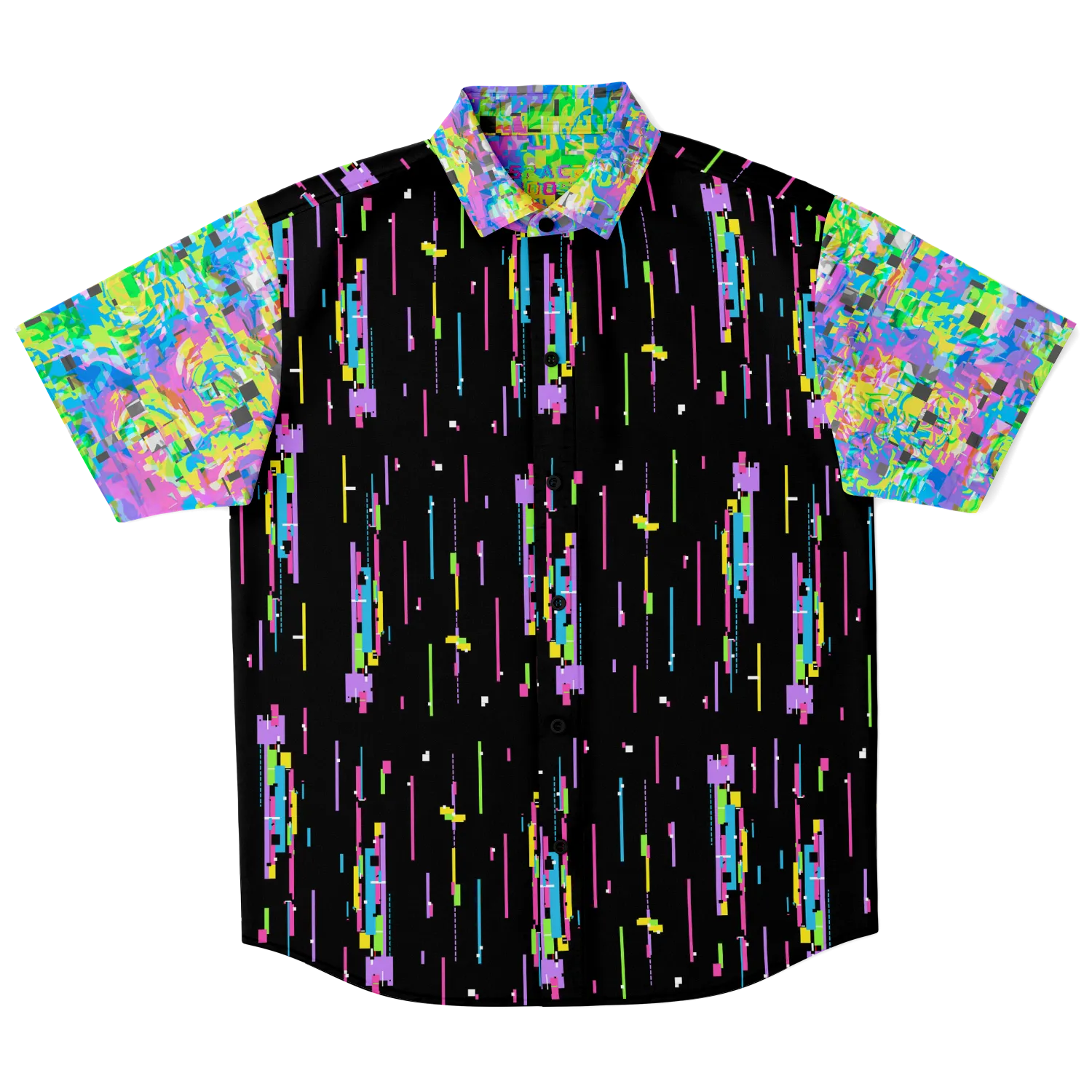 Space Moose Glitchy Button Up