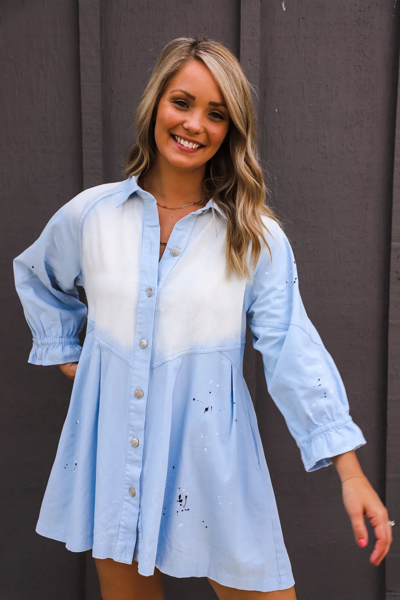 Stop and Look Denim Dress