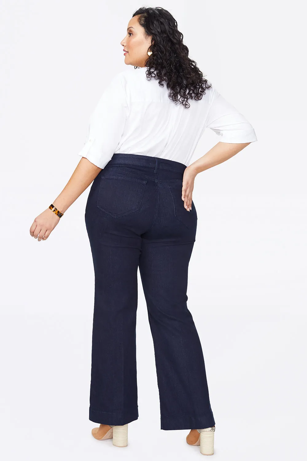 Teresa Trouser Jeans In Plus Size - Rinse