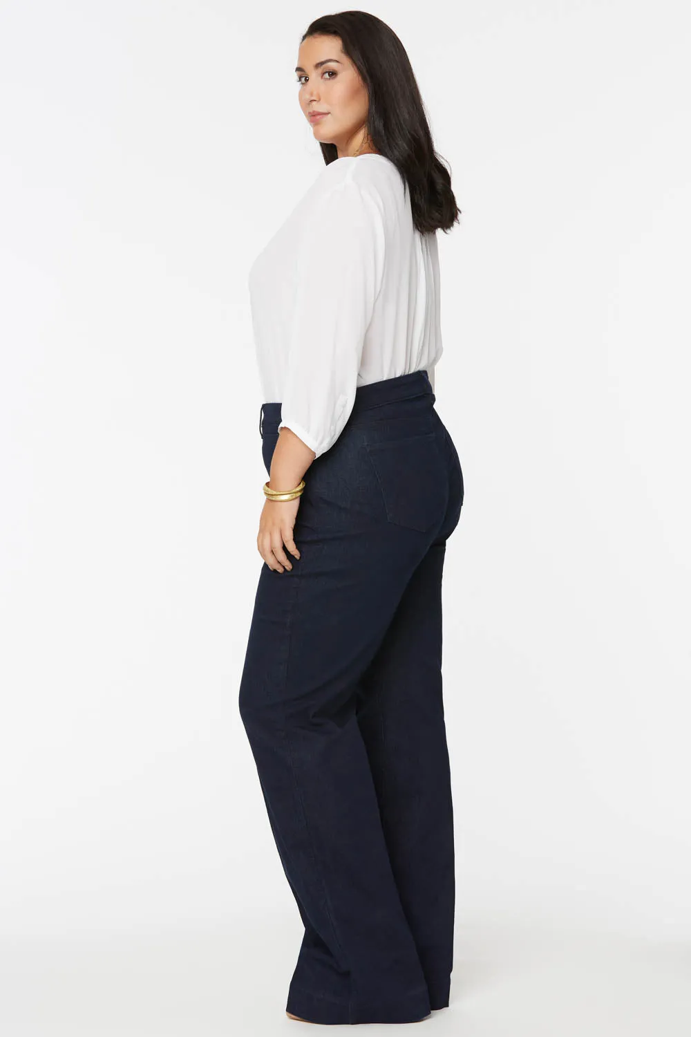 Teresa Trouser Jeans In Plus Size - Rinse