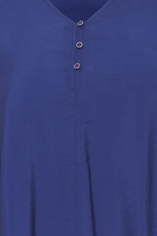 The Nita Blouse - Bellwether Blue - PLUS