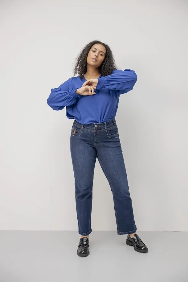 The Nita Blouse - Bellwether Blue - PLUS