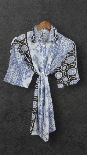 TRU BUTTON UP VINTAGE SHIRT- UK 10