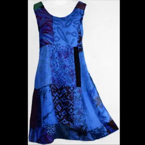 Zoey's Blue Patchwork Dress